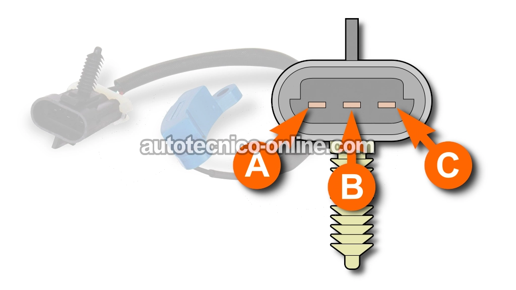 Descripción De Los Circuitos Del Sensor De Posición Del Cigüeñal. Cómo Probar El Sensor De Posición Del Cigüeñal 24X (1994, 1995, 1996, 1997, 1998, 1999, 2000, 2001, 2002, 2003, 2004, 2005 3.1L V6 Buick Century)