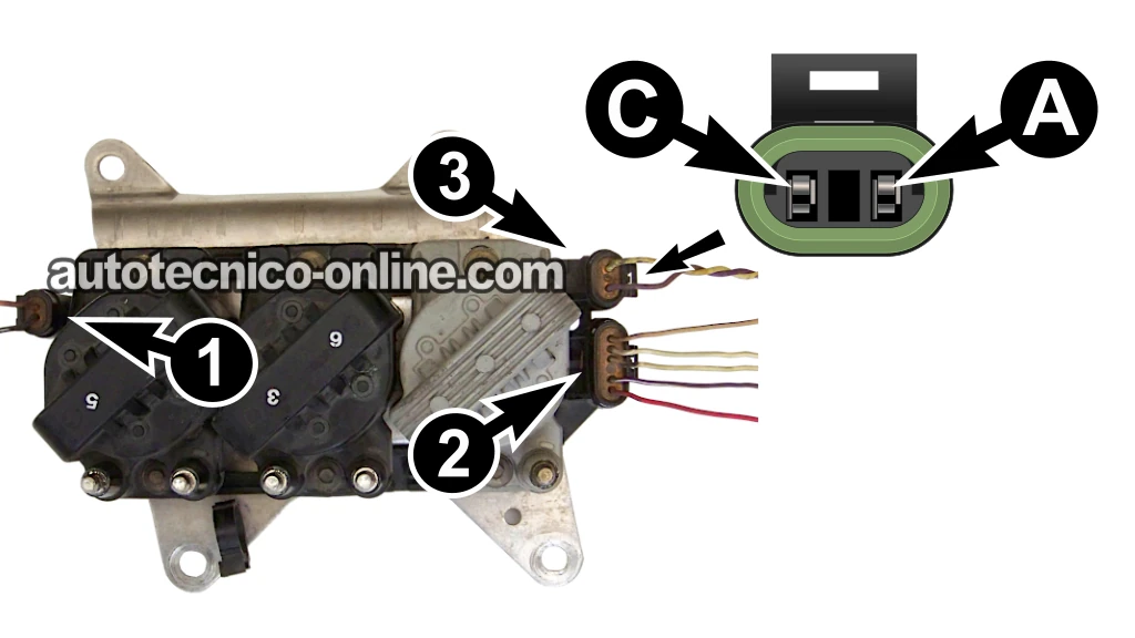 Conector De La Señal Del Sensor CKP 7X → 1994-2005 3.1L V6 Buick Century