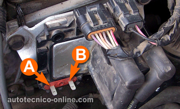 Circuitos De La Bobina De Encendido. Cómo Probar La Bobina De Encendido GM 2.2L Cavalier, Sunfire Circuitos De La Bobina De Encendido. Cómo Probar La Bobina De Encendido GM 2.2L Cavalier, Sunfire