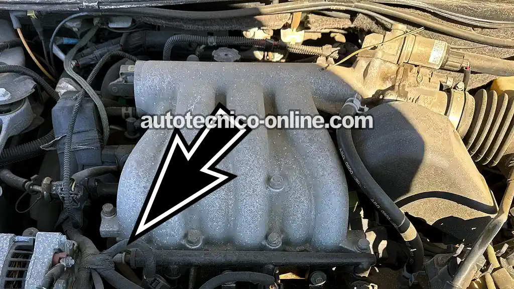 Ubicación De La Válvula Schrader → 2000 3.0L V6 Ford Taurus y Mercury Sable