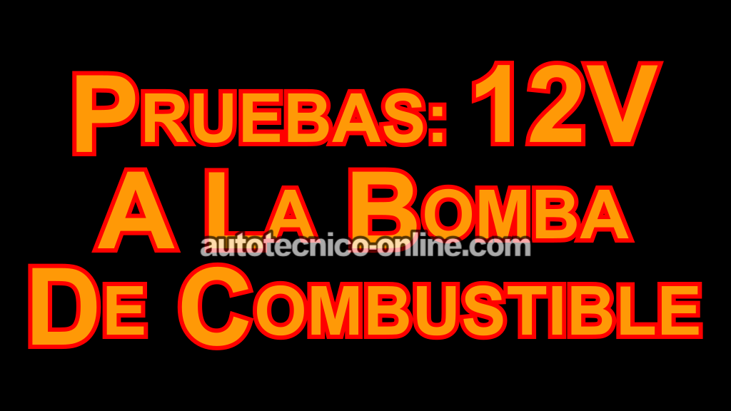 Verificando Corriente A La Bomba de Combustible (1991, 1992, 1993, 1994, 1995, 1996, 1997, 1998, 1999, 2001 3.0L V6 Ford Taurus, Mercury Sable)