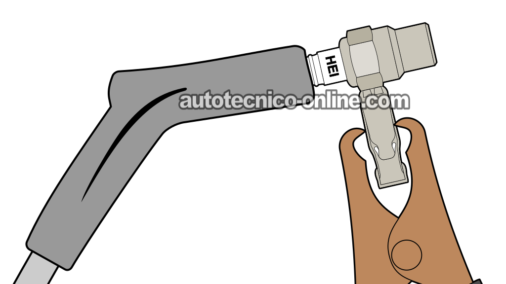 Verificando Si Hay Chispa En Los Cables De Bujía. Cómo Probar Las Bobinas De Encendido DIS (2001, 2002, 2003, 2004, 2005, 2006, 2007 3.0L V6 Ford Taurus, Mercury Sable)