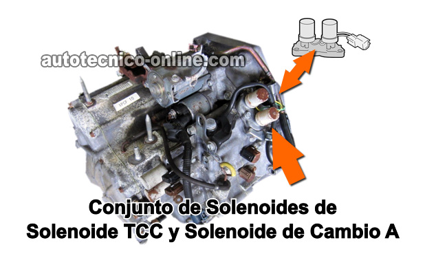 Cómo Probar El Conjunto De Solenoide De Cambio A Y Solenoide Del Embrague Del Convertidor De Torque (TCC) -Honda 2.2L, 2.3L