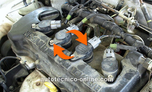 Cambiando Las Bobinas De Encendido. Cómo Probar Las Bobinas De Encendido (2000, 2001, 2002, 2003, 2004, 2005, 2006 1.8L Nissan Sentra) Cambiando Las Bobinas De Encendido. Cómo Probar Las Bobinas De Encendido (2000, 2001, 2002, 2003, 2004, 2005, 2006 1.8L Nissan Sentra)