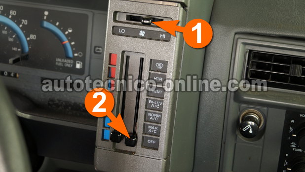Cómo Probar La Resistencia Del Motor Soplador (2.8L Chevy S10/ GMC S15) Cómo Probar La Resistencia Del Motor Soplador (2.8L Chevy S10/ GMC S15)