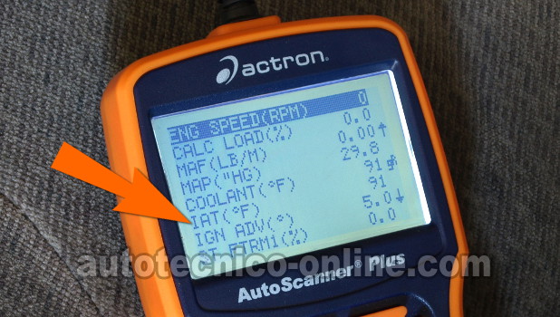 Verificando La Temperatura Que Está Reportando El Sensor IAT. Cómo Probar El Sensor IAT (1997-2004 4.0L Jeep) Verificando La Temperatura Que Está Reportando El Sensor IAT. Cómo Probar El Sensor IAT (1997-2004 4.0L Jeep)