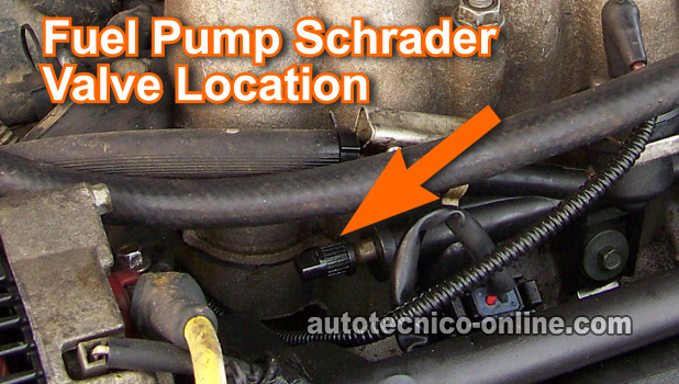 Fuel Pressure Gauge Schrader Valve Location. Cómo Probar La Bomba De Gasolina (3.0L Ford Taurus) Fuel Pressure Gauge Schrader Valve Location. Cómo Probar La Bomba De Gasolina (3.0L Ford Taurus)