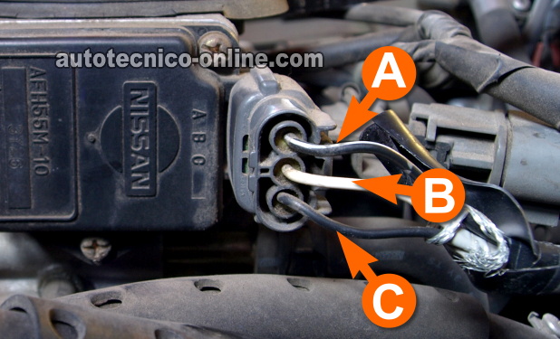 Prueba: Sensor De Flujo De Aire (MAF) 2.4L Nissan D21 Hard Body (1990-1995) Prueba: Sensor De Flujo De Aire (MAF) 2.4L Nissan D21 Hard Body (1990-1995)