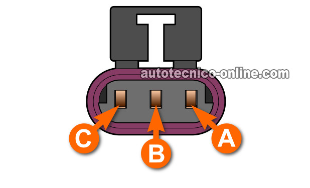 Conector Del Cableado Del Motor Del Sensor Del Cigüeñal 24X. Éste Tiene Terminales Tipo Hembra.