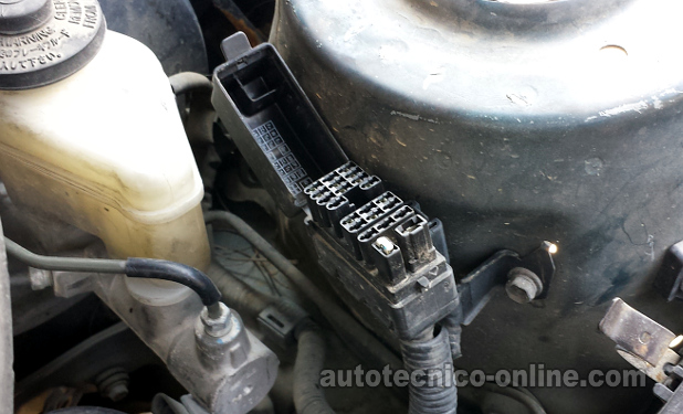 Ubicación Del Conector De Diagnóstico (DLC) (1.6L Toyota Corolla) Ubicación Del Conector De Diagnóstico (DLC) (1.6L Toyota Corolla)