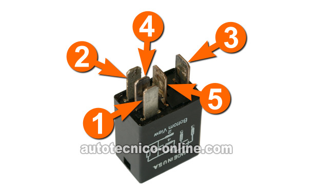 Probando En Banco El Relé Pequeño De Ford