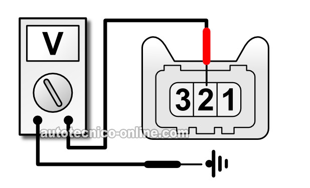 Verificando La Alimentación De 12 Voltios. Cómo Probar El Sensor TPS (2.6L Isuzu Pick Up, Amigo, Rodeo) Verificando La Alimentación De 12 Voltios. Cómo Probar El Sensor TPS (2.6L Isuzu Pick Up, Amigo, Rodeo)