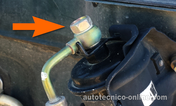 Perno Banjo Sin El Perno De 6 mm. Cómo Probar La Bomba De Combustible (1.6L Honda Civic) Perno Banjo Sin El Perno De 6 mm. Cómo Probar La Bomba De Combustible (1.6L Honda Civic)