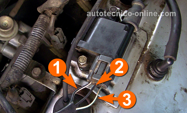 Circuit Descripciones Of The C-O-P Ignition Coil Connector. Ignition Coil Y Crank Sensor Tests (1.8L, 2.4L Mitsubishi) Circuit Descripciones Of The C-O-P Ignition Coil Connector. Ignition Coil Y Crank Sensor Tests (1.8L, 2.4L Mitsubishi)
