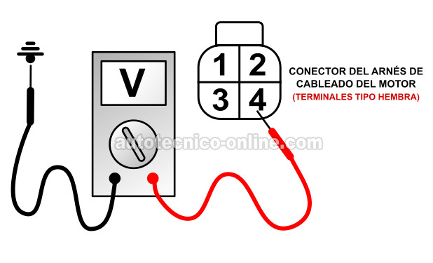 Verificando Que El Calentador Del Sensor De Oxígeno Tenga Alimentación De 12 Voltios. Probando El Calentador Del Sensor De Oxígeno -P0141 (1996-1997 2.4L Nissan Pickup) Verificando Que El Calentador Del Sensor De Oxígeno Tenga Alimentación De 12 Voltios. Probando El Calentador Del Sensor De Oxígeno -P0141 (1996-1997 2.4L Nissan Pickup)