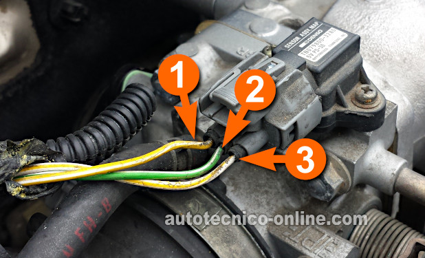 Checking The MAP Signal With A Multimeter. Cómo Probar El Sensor MAP 1994, 1995, 1996, 1997 2.2L Honda Accord, Odyssey, y Prelude) Checking The MAP Signal With A Multimeter. Cómo Probar El Sensor MAP 1994, 1995, 1996, 1997 2.2L Honda Accord, Odyssey, y Prelude)