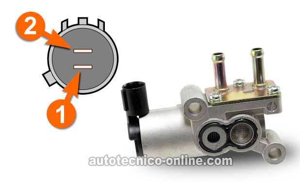 Verificando Que La Válvula IAC Esté Recibiendo 12 Voltios. Cómo Probar El Regulador Del Ralentí. 1997, 1998, 1999, 2000, 2001 2.0L Honda CR-V