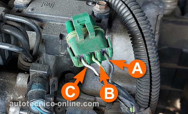 Descripciones De Los Circuitos Del Sensor MAP. Cómo Probar El Sensor MAP Con Un Multímetro (1992, 1993, 1994, 1995, 1996, 1997 2.2L Chevrolet Beretta, Cavalier, Corsica, y Pontiac Sunfire) Descripciones De Los Circuitos Del Sensor MAP. Cómo Probar El Sensor MAP Con Un Multímetro (1992, 1993, 1994, 1995, 1996, 1997 2.2L Chevrolet Beretta, Cavalier, Corsica, y Pontiac Sunfire)